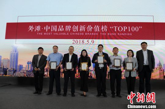 “外滩品牌榜”发布 制造品牌占半壁江山